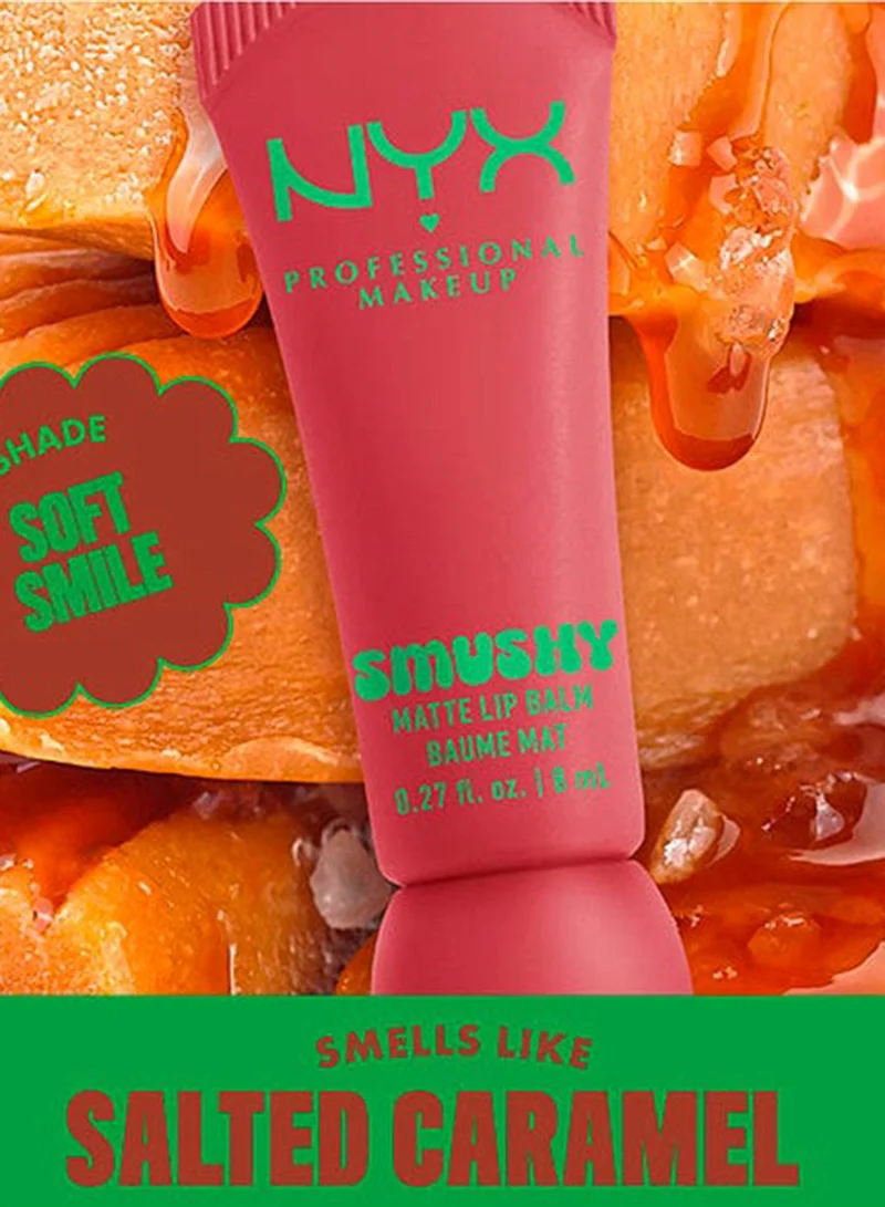 Nyx Professional Makeup soft smile Smushy Matte Lip Balm Matte Finish, Soft Smile for Women | Best Price UAE